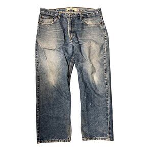 Levi's 505 Blue Jeans Men's Size W38 L30 Regular Fit Straight Leg Cotton Denim